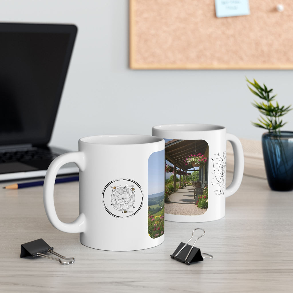Cozy Architecture & Dreamy Landscapes #21 White Ceramic Mug – Homes Home Sweet Home Cup (11oz/15oz)