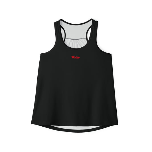 Women's Black Tank Top (AOP)