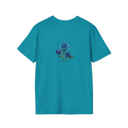 Japanese Blue Rose Landscape Unisex Softstyle T-Shirt