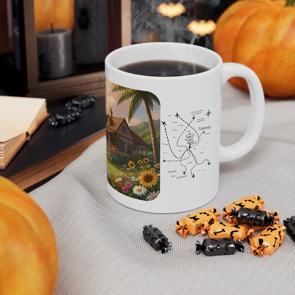 Cozy Architecture & Dreamy Landscapes #44 White Ceramic Mug – Homes Home Sweet Home Cup (11oz/15oz)