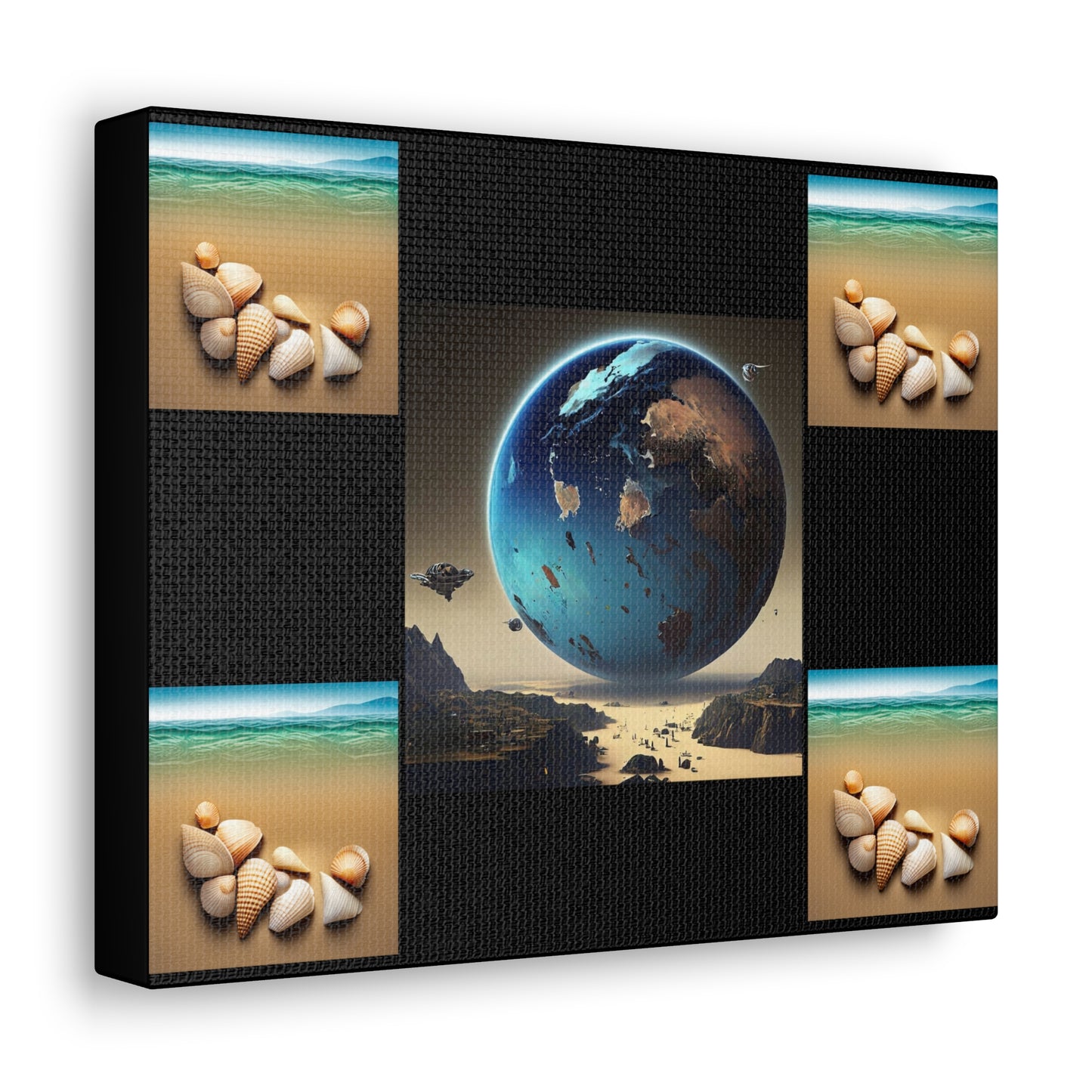 Matiby Worlds Black Canvas Gallery Wraps