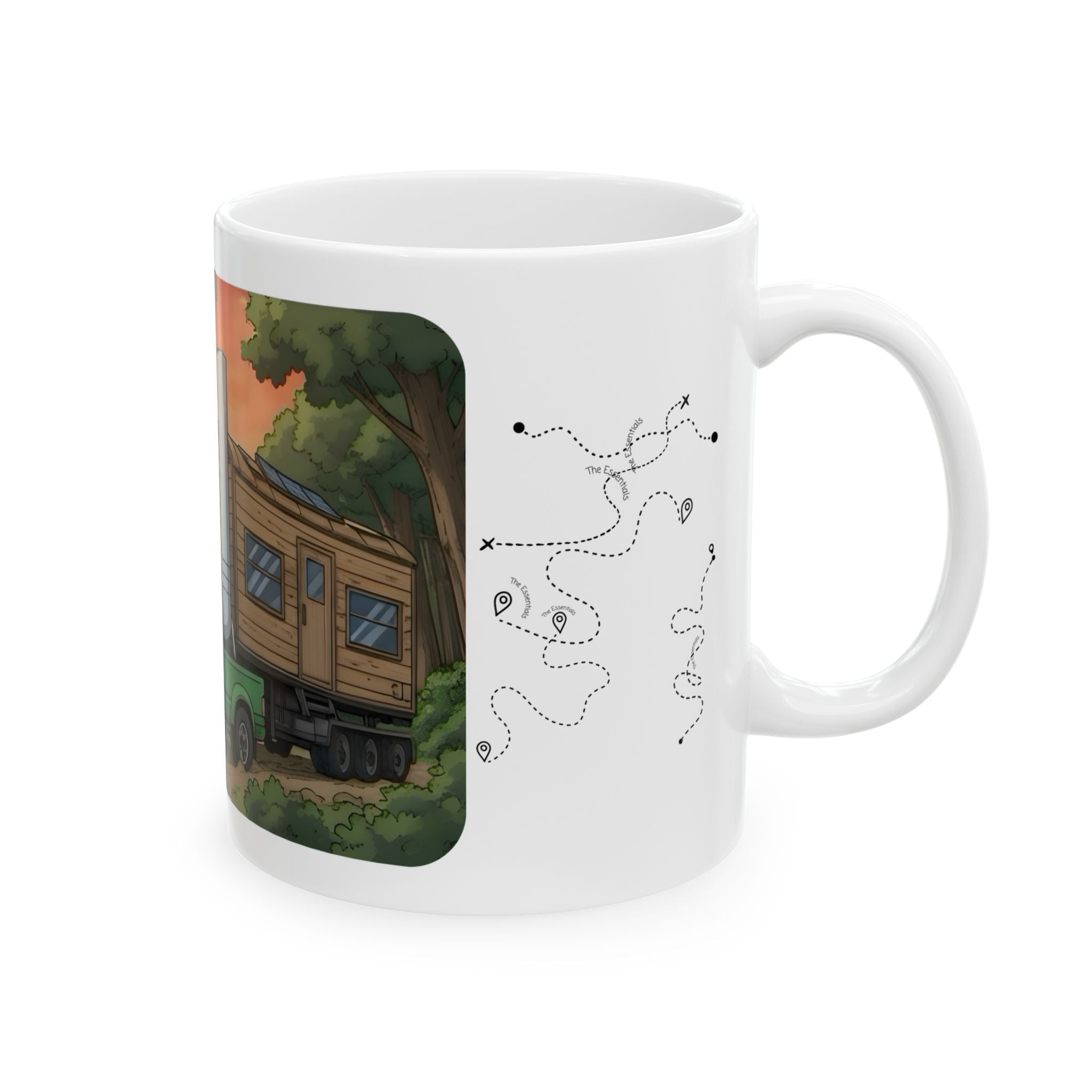 Sunshine State Pickup Trucks #12 Trailer Hauling Gals White Ceramic Mug – Celebrating Companionship, Creativity & Life’s Little Wonders Cup (11oz/15oz)