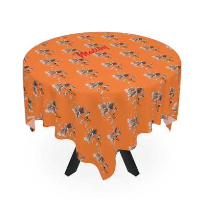 Matiby Orange Flower Tablecloth