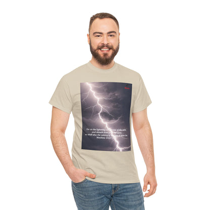 Lightning Style East West Unisex Heavy Cotton Tee