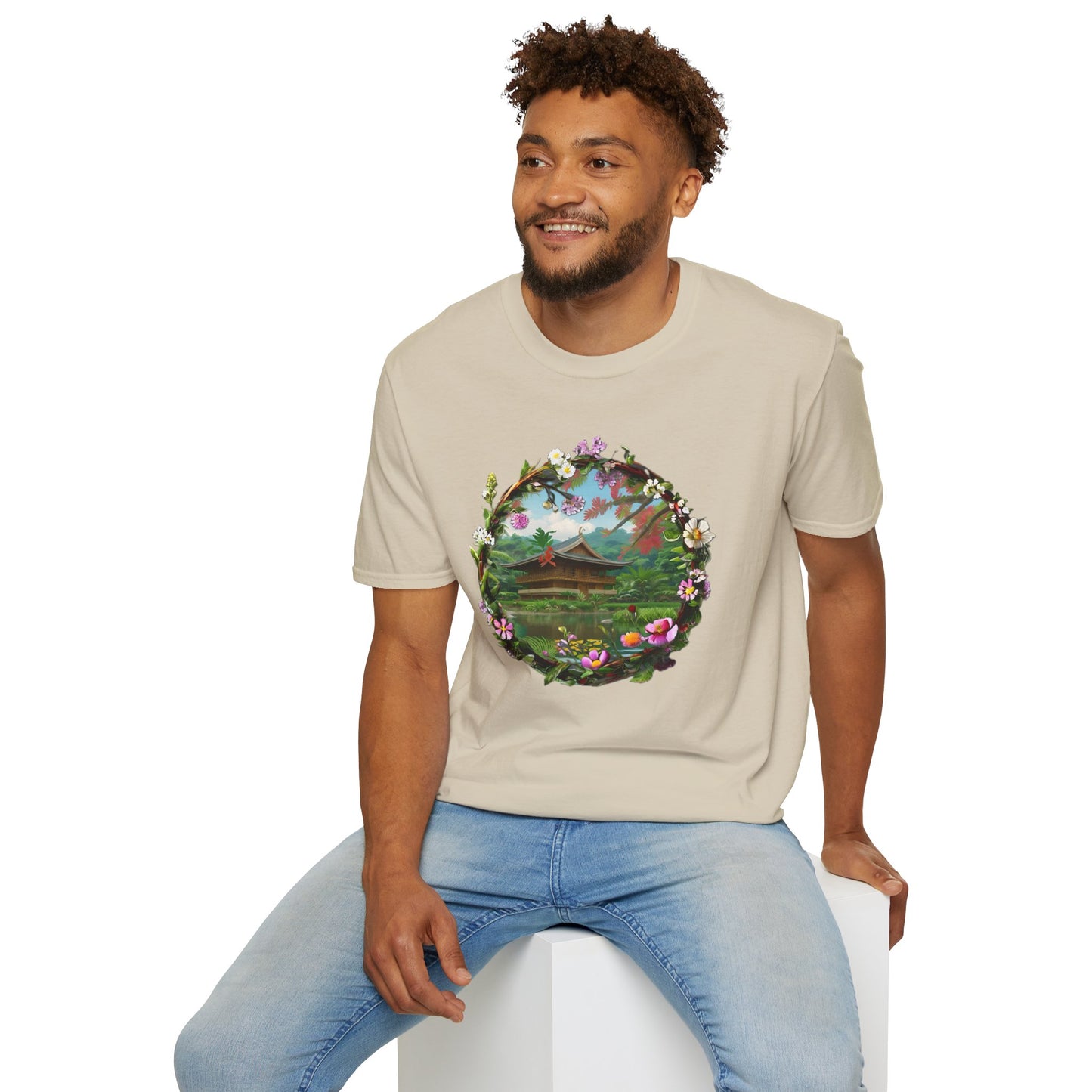 Floral Landscape Unisex Softstyle T-Shirt