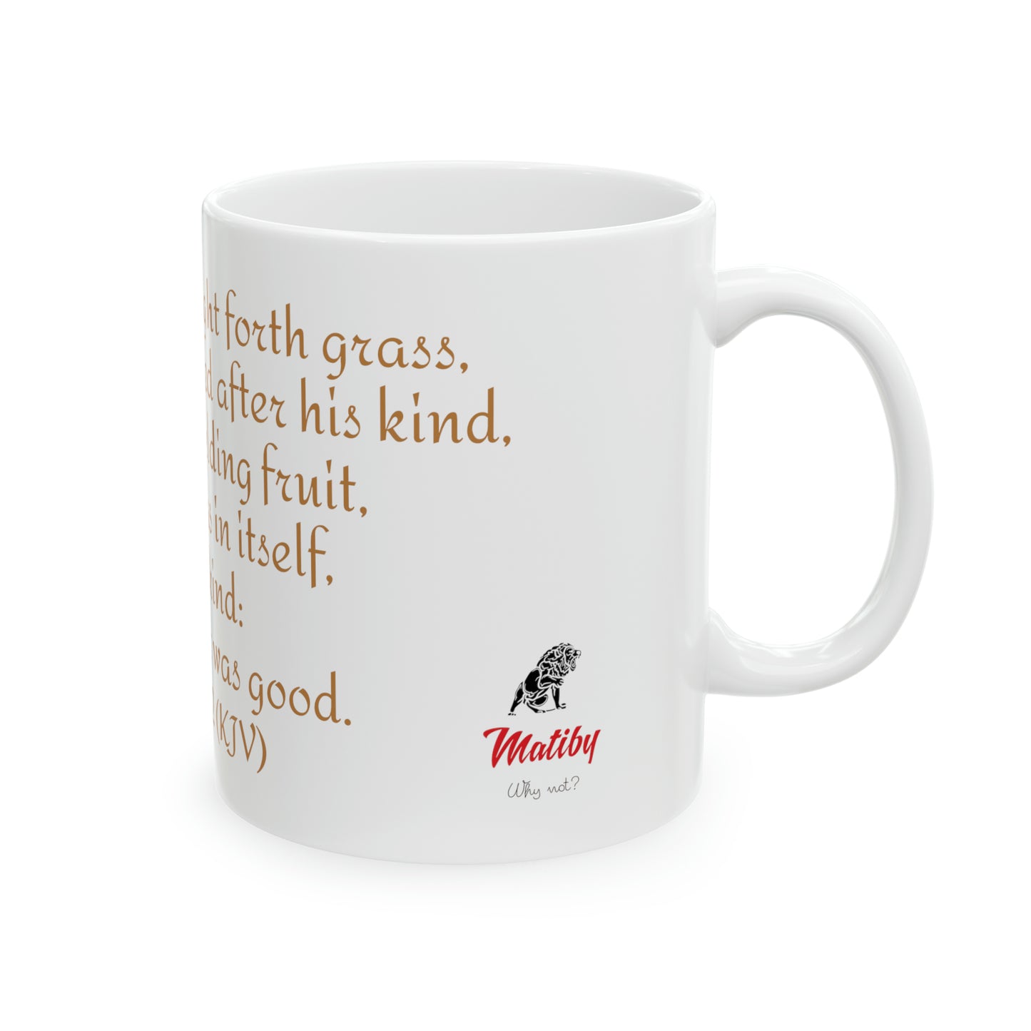 Bible Speaks Gen 1:12 Ceramic Mug, 11oz