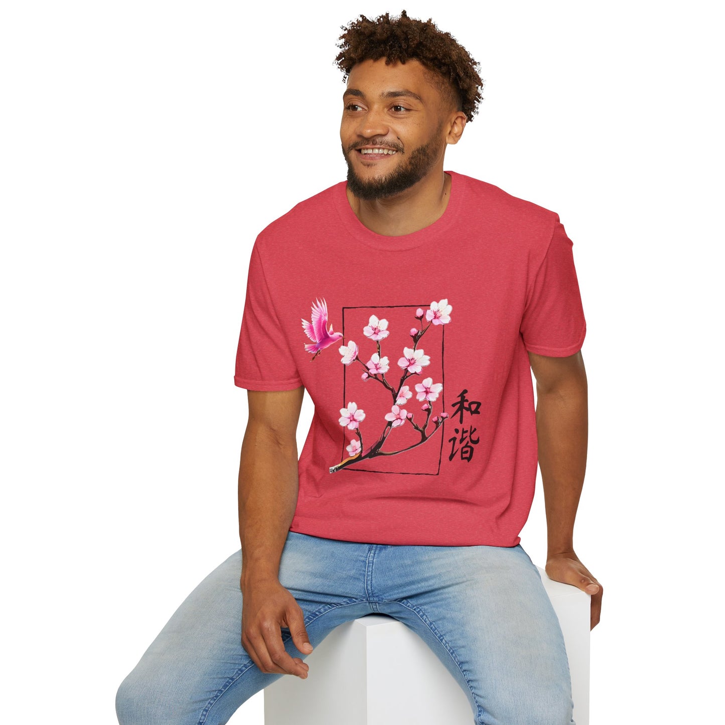 Japanese Cherry Blossom Unisex Softstyle T-Shirt