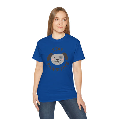 Stay Pawsitive Unisex Ultra Cotton Tee