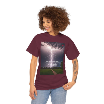 Lightning Style Satan's Fall Unisex Heavy Cotton Tee