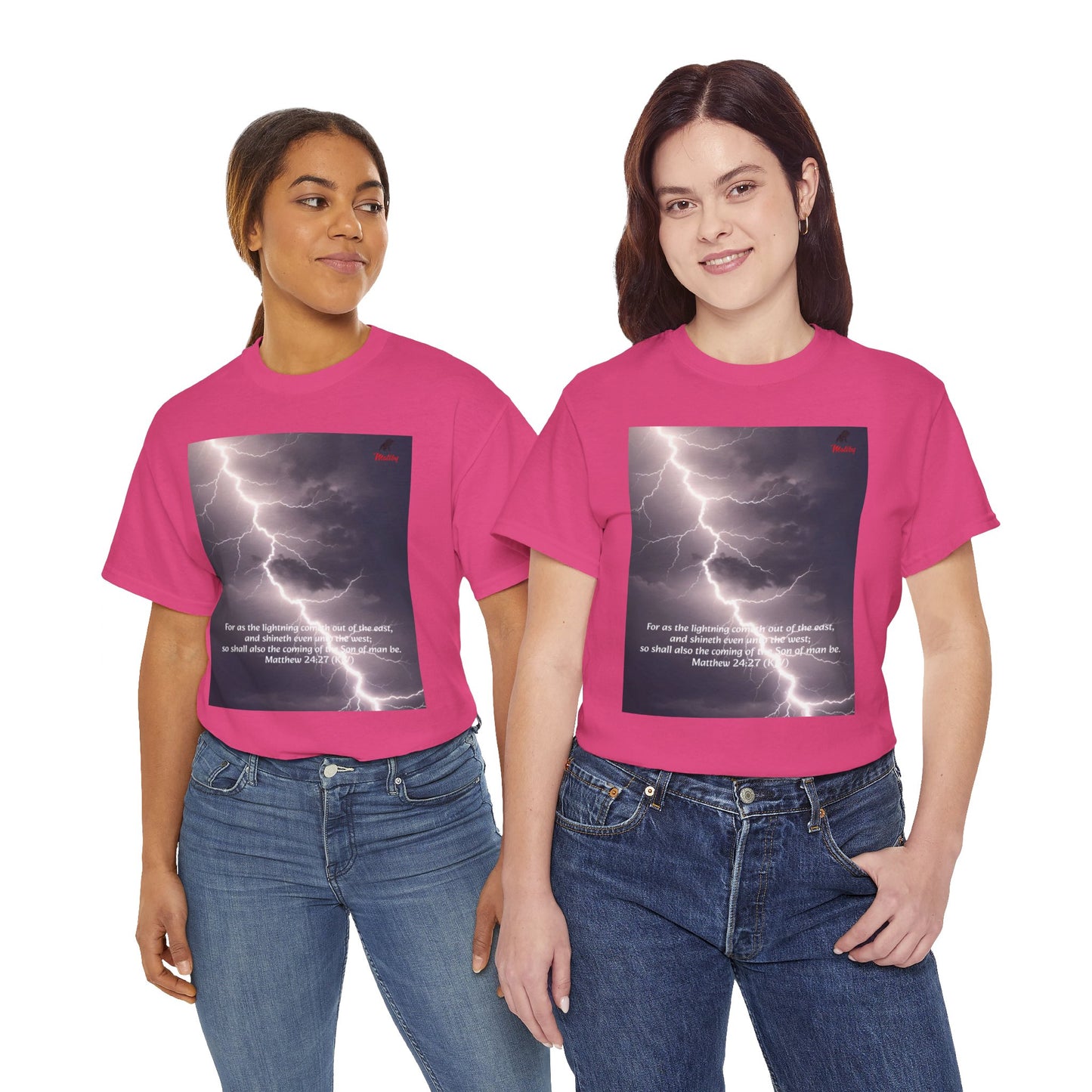 Lightning Style East West Unisex Heavy Cotton Tee