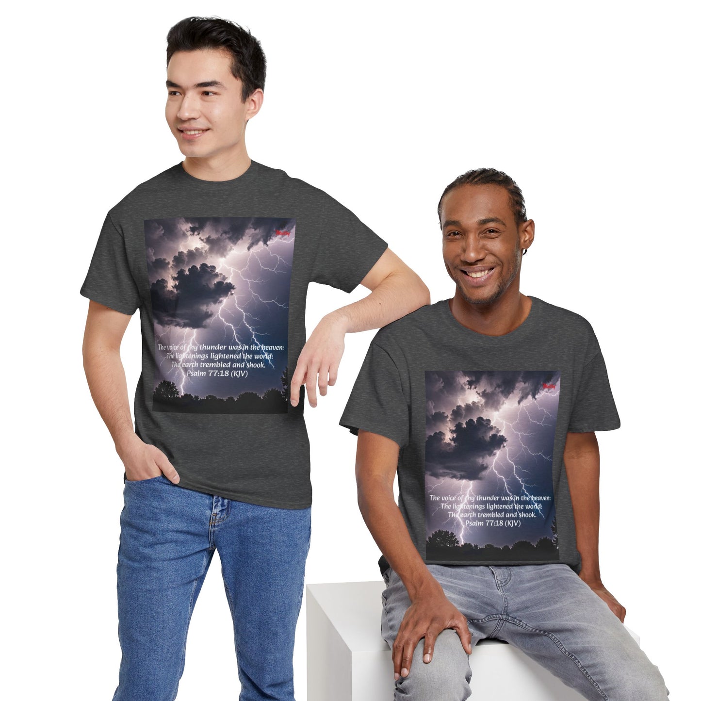 Lightning Style Thunder Unisex Heavy Cotton Tee