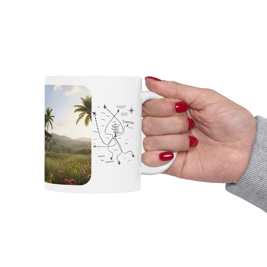 Cozy Architecture & Dreamy Landscapes #25 White Ceramic Mug – Homes Home Sweet Home Cup (11oz/15oz)
