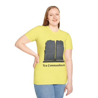 Bible Speaks Ten Commandments Unisex Softstyle T-Shirt