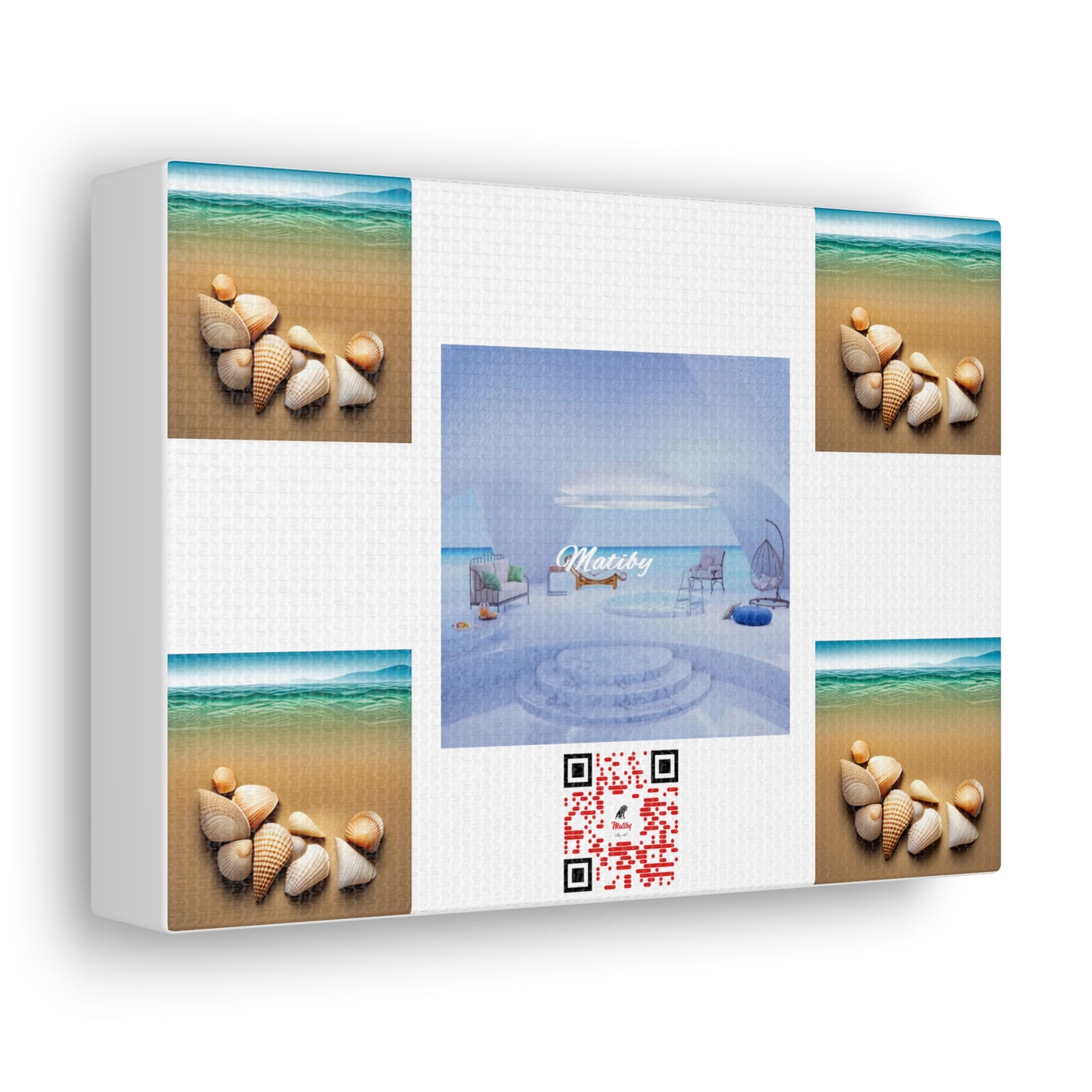 Matiby QR White Canvas Gallery Wraps