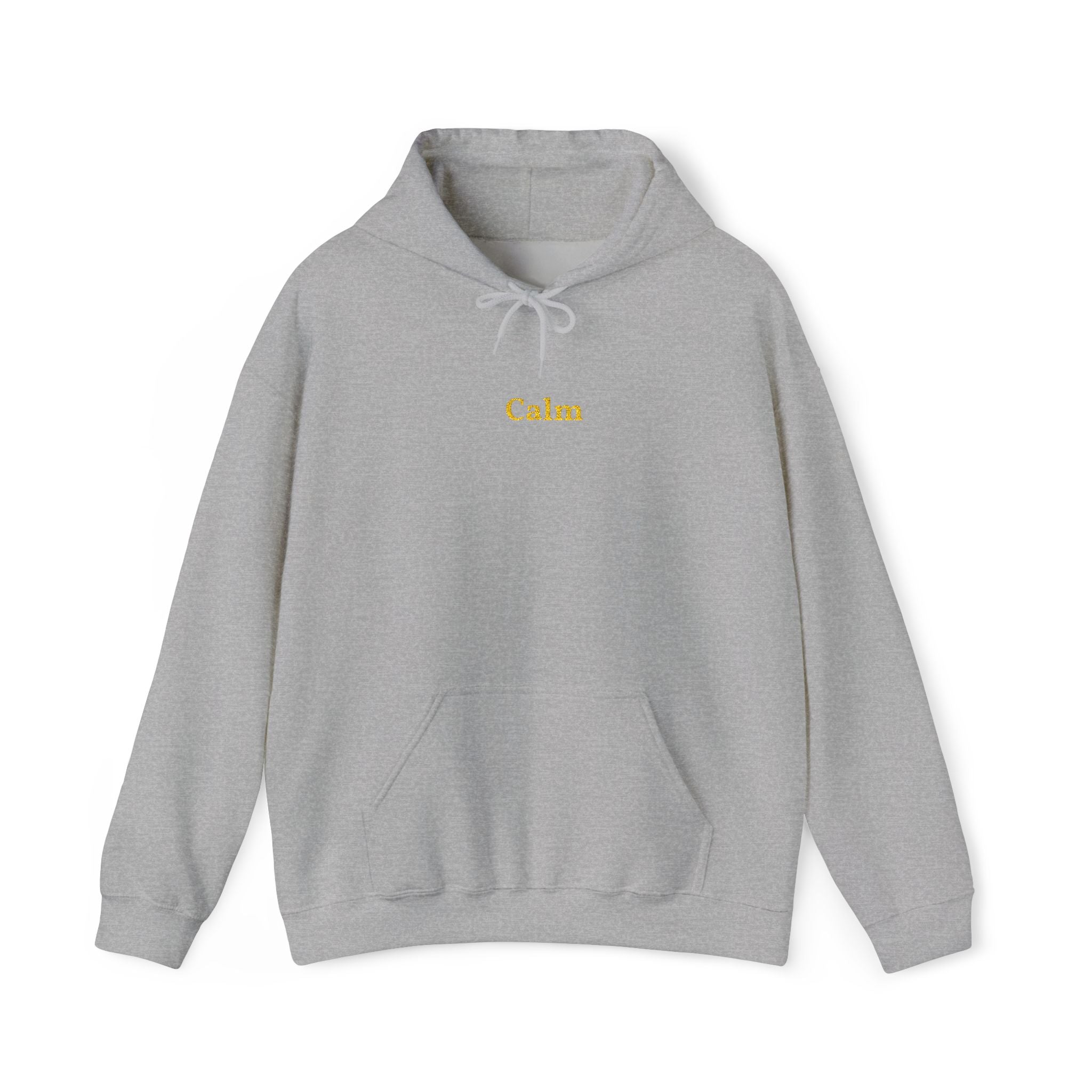 Calm Gold Embroidered Unisex Heavy Blend Hooded Sweatshirt, Strength And Hope Hoodie