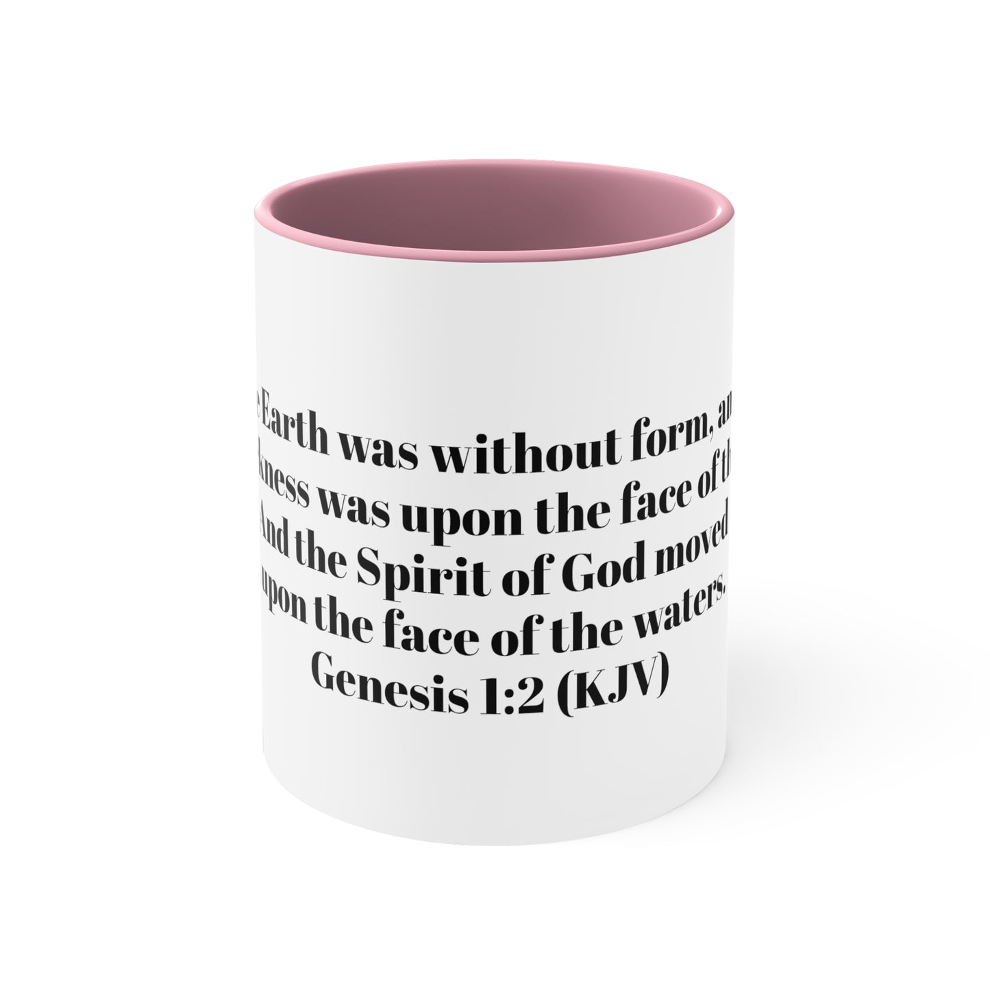 Bible Speaks Gen 1:2 Accent Mug, 11oz