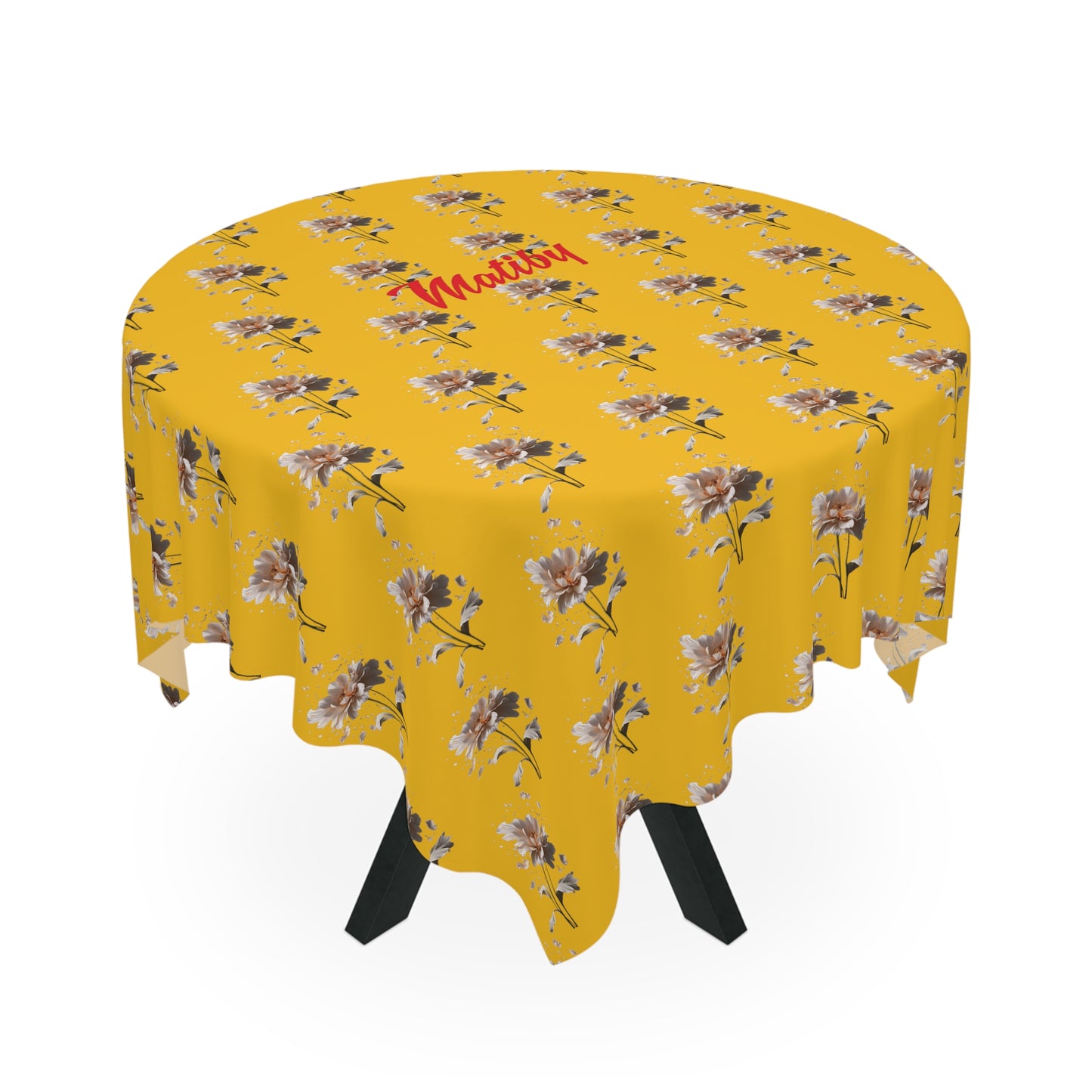 Matiby Yellow Flower Tablecloth