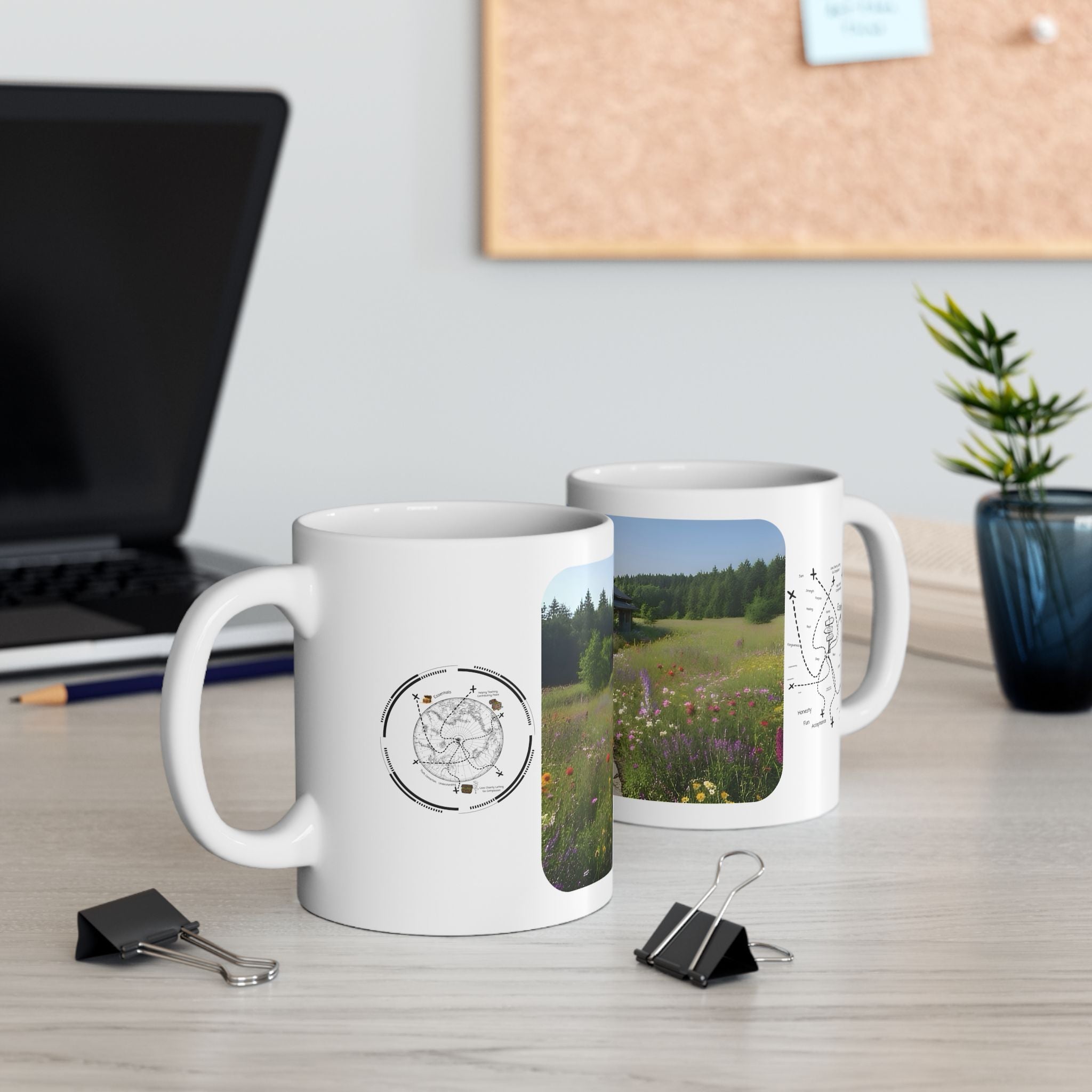 Cozy Architecture & Dreamy Landscapes #7 White Ceramic Mug – Homes Home Sweet Home Cup (11oz/15oz)
