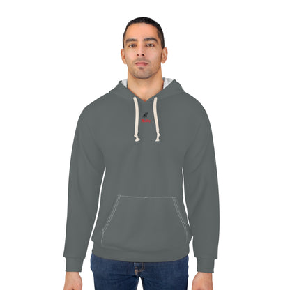 Dark Grey Unisex Pullover Hoodie (AOP)