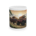Adventure 4x4 Trucks #57, International Off-Road Haulers White Ceramic Mug — Find Your Path To The Essentials Cup (11oz & 15oz)