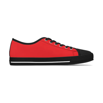 Women's Dark Red Low Top Sneakers