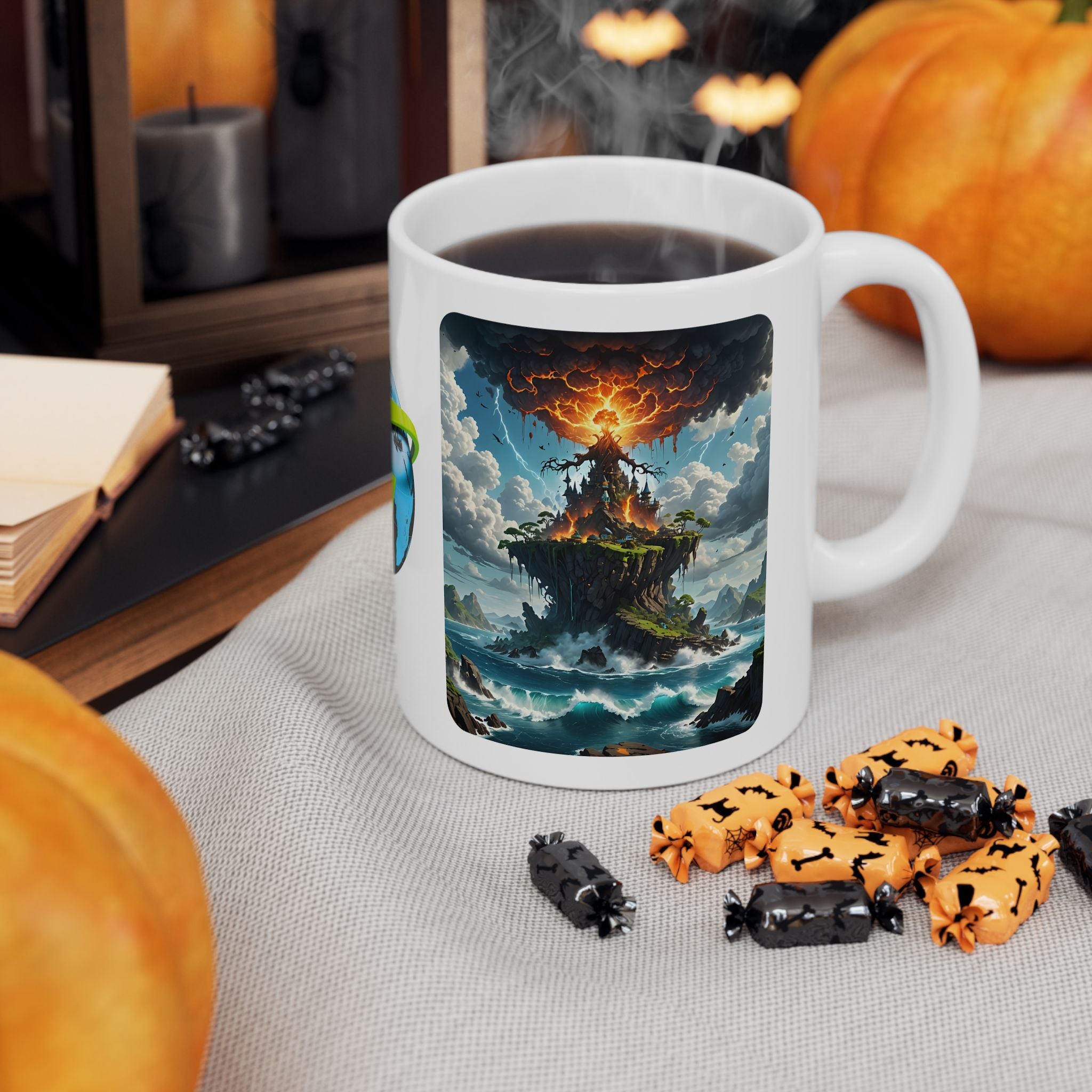 Contrast & Perspective #5 White Ceramic Mug — Time & Chance Daily Cup (11oz, 15oz)