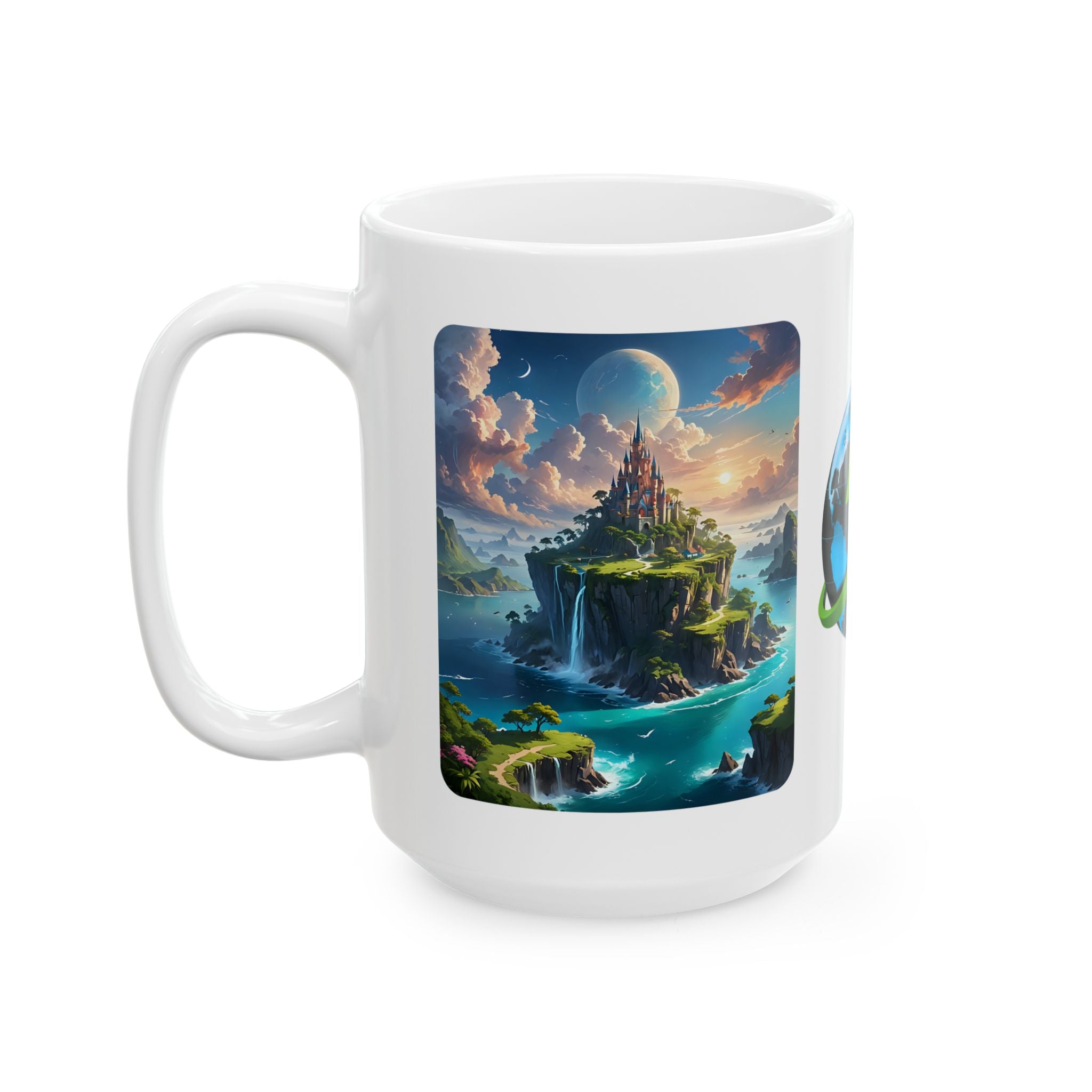 Contrast & Perspective #7 White Ceramic Mug — Time & Chance Daily Cup (11oz, 15oz)