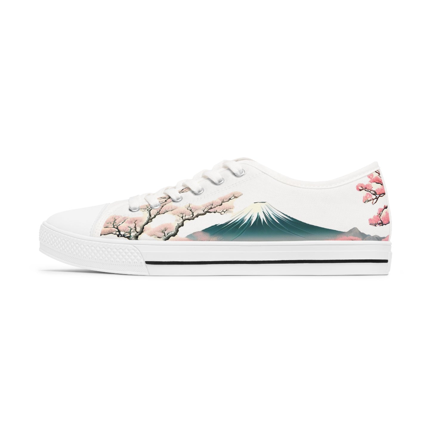 Japanese Landscape Women's Low Top Sneakers