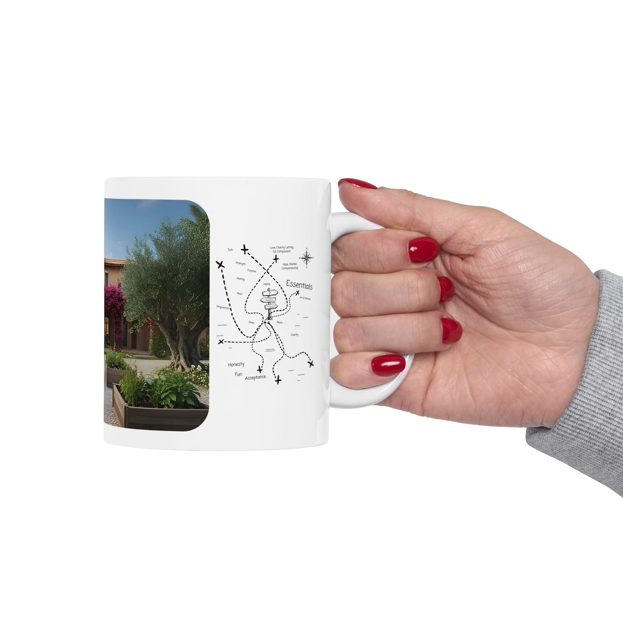 Cozy Architecture & Dreamy Landscapes #28 White Ceramic Mug – Homes Home Sweet Home Cup (11oz/15oz)