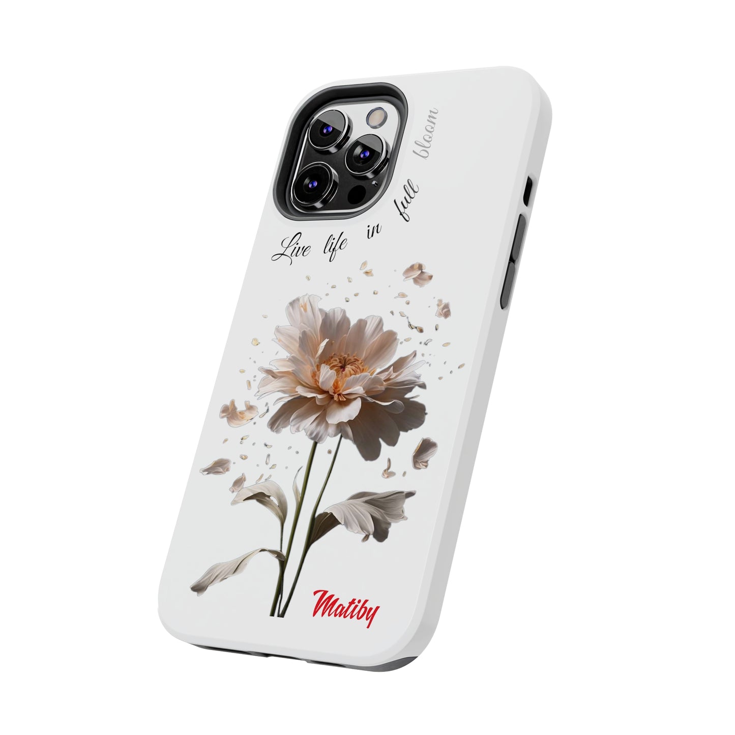 Matiby Amy's Special Flower Bloom White Tough Phone Cases