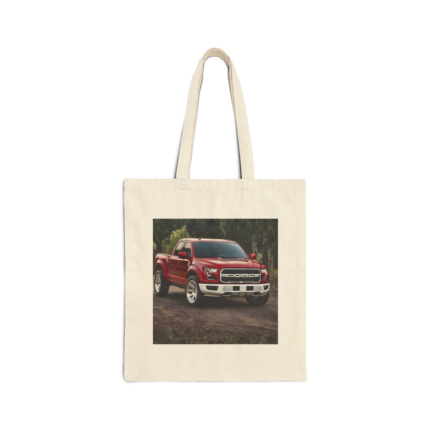 Pickup Truck Cotton Canvas Tote Bag