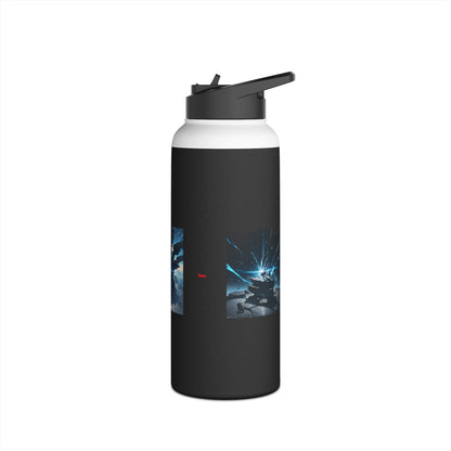 The Rising Stainless Steel Water Bottle, Standard Lid, Black