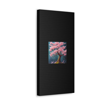 Cherry Blossom Black Canvas Gallery Wraps