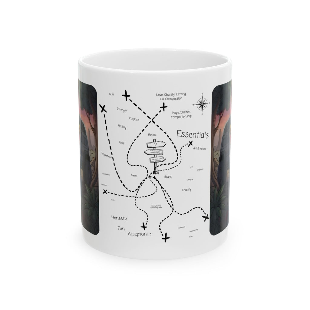 Adventure 4x4 Trucks #13, Hospital Healthcare Workers On The Go White Ceramic Mug — Find Your Path To The Essentials Cup (11oz & 15oz)