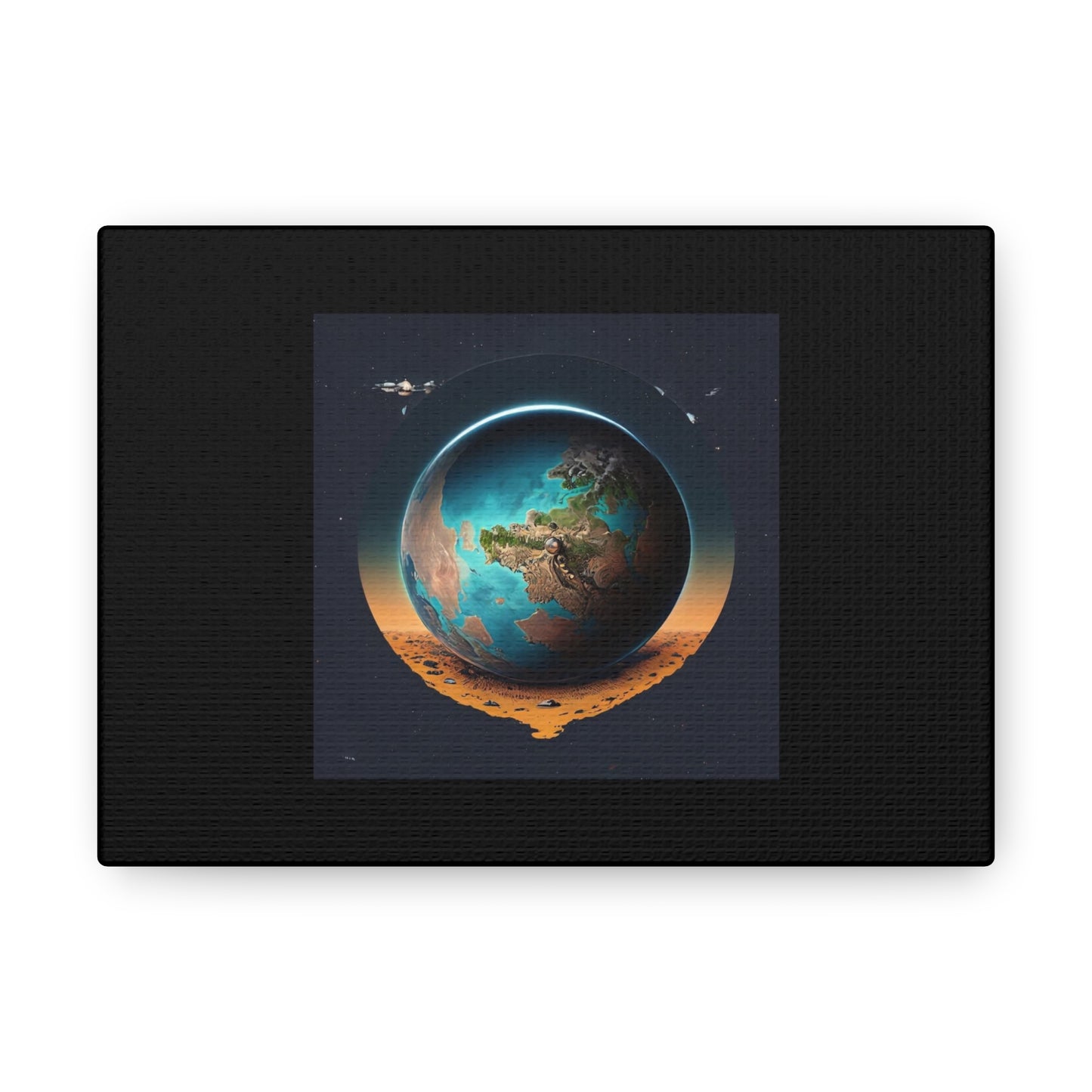 Matiby Worlds Black Canvas Gallery Wraps