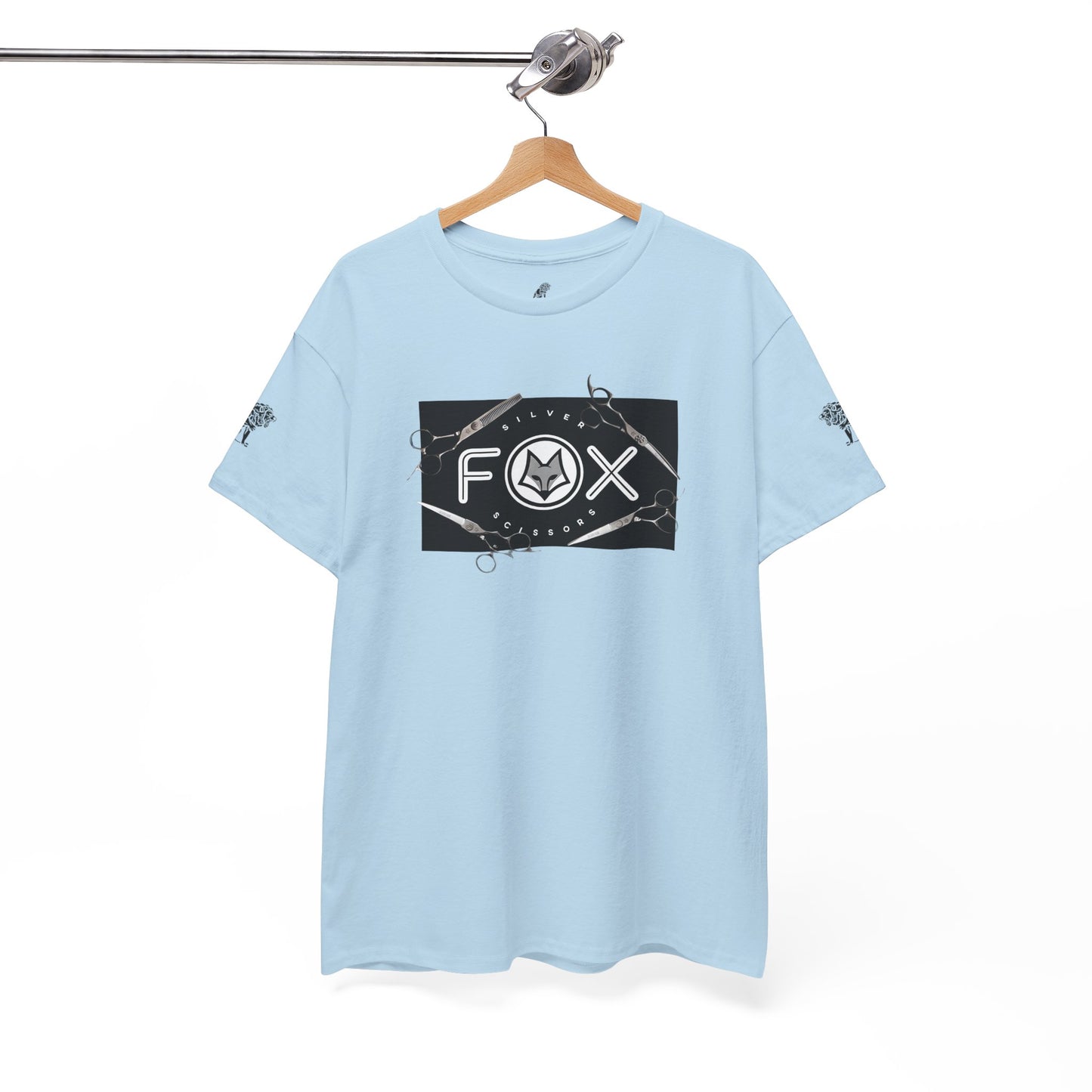 Silver Fox Scissors Unisex Heavy Cotton Tee