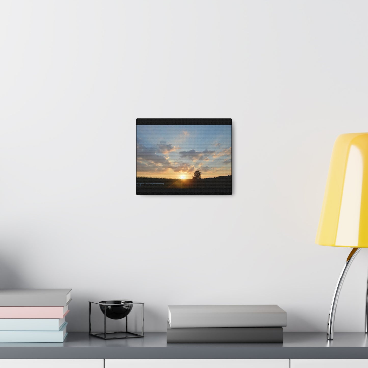 Sunset Black Canvas Gallery Wraps