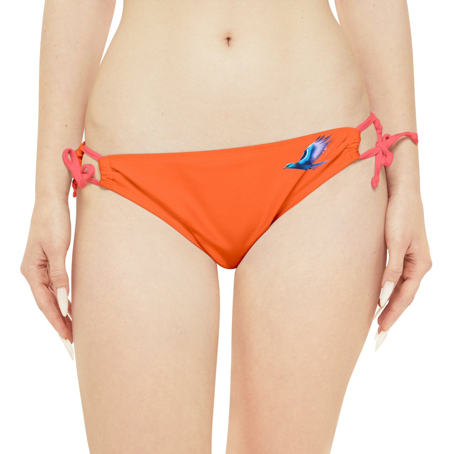 Orange Strappy Bikini Set (AOP)