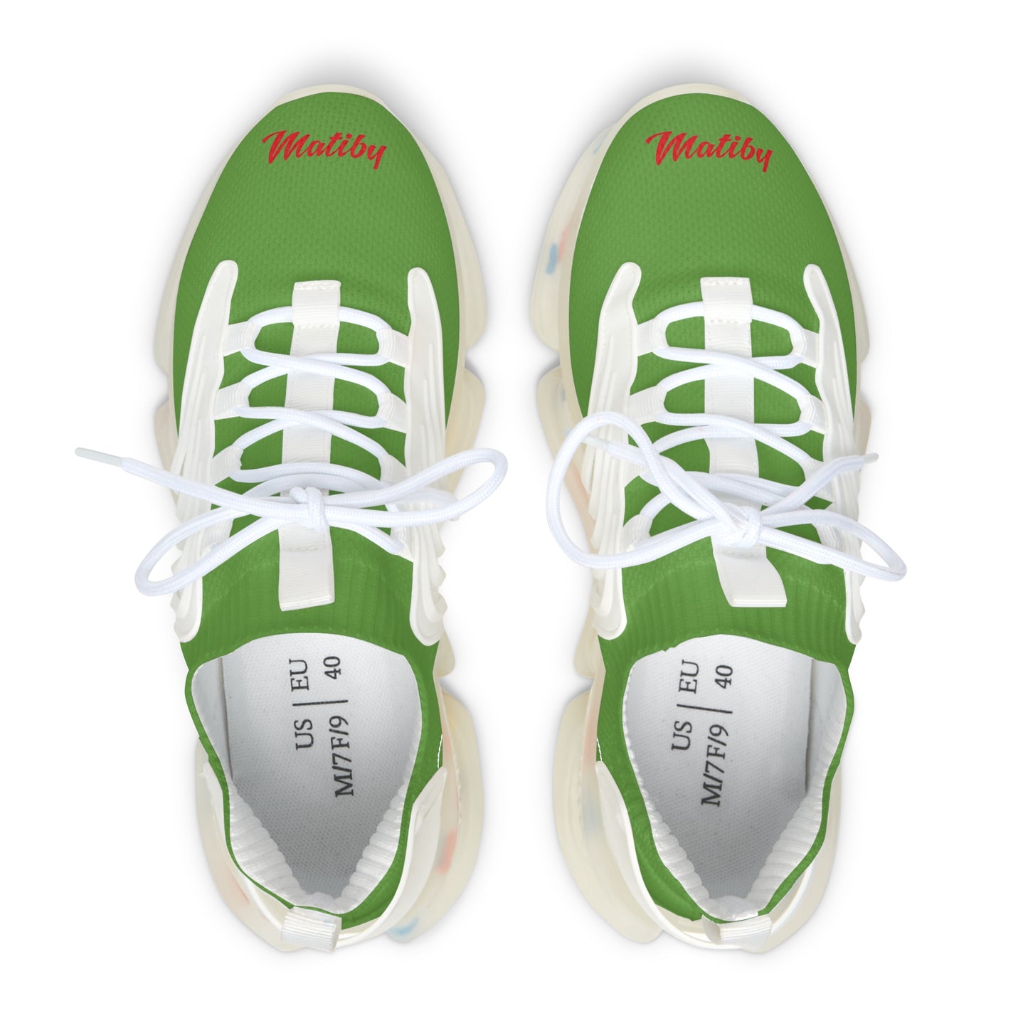 Women's Green Mesh Sneakers