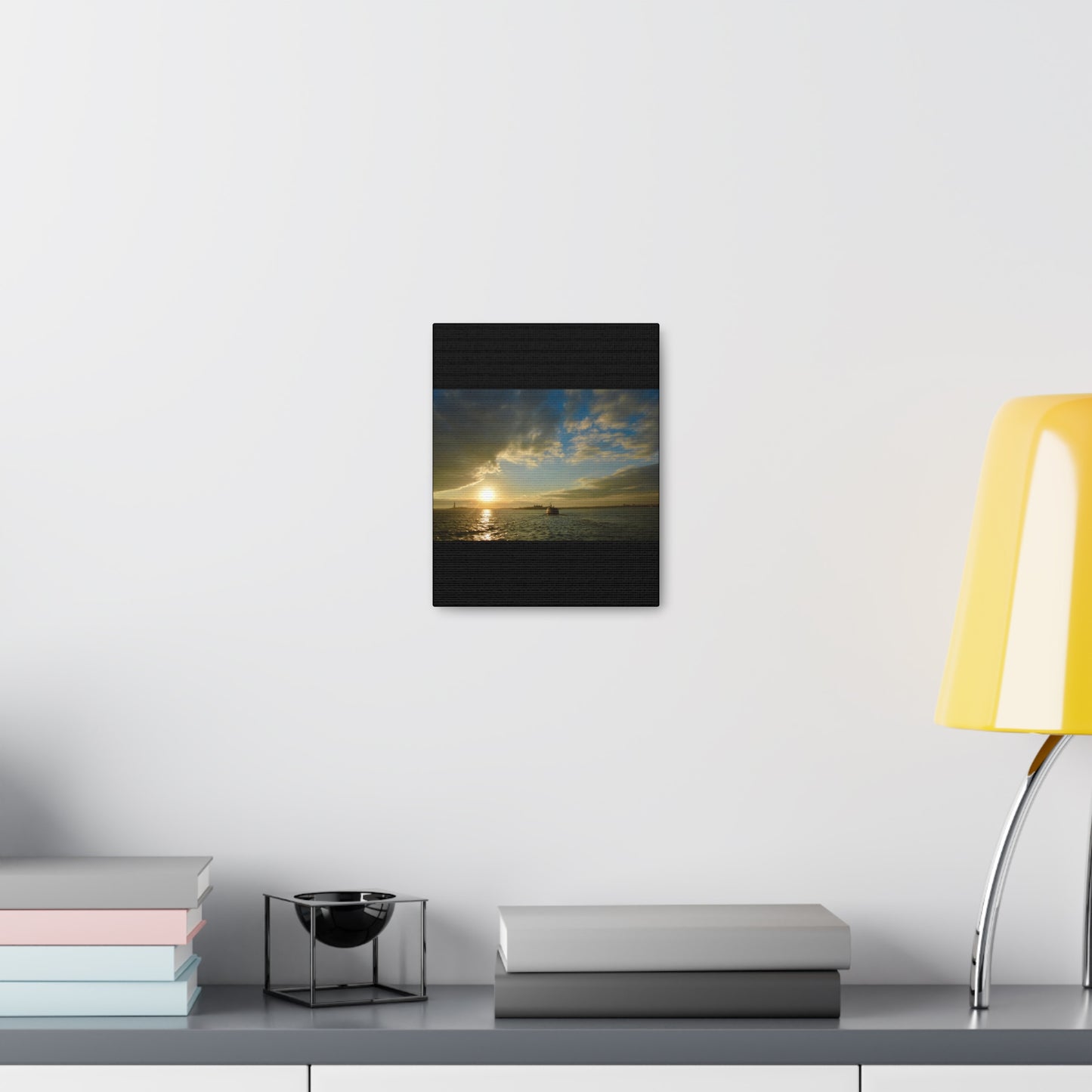 Sunset Black Canvas Gallery Wraps