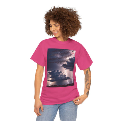 Lightning Style Heart Tremble Unisex Heavy Cotton Tee