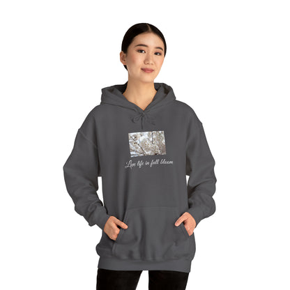 White Flower Unisex Heavy Blend™ Hooded Sweatshirt