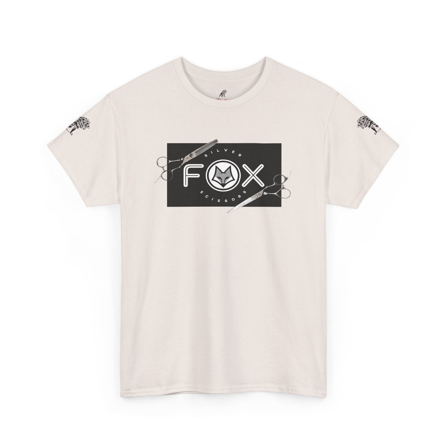 Silver Fox Scissors Unisex Heavy Cotton Tee