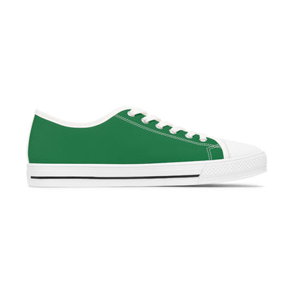 Women's Dark Green Low Top Sneakers