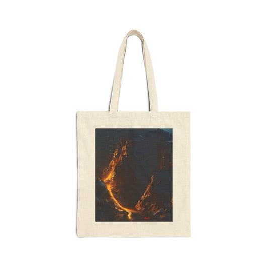 Volcano Cotton Canvas Tote Bag