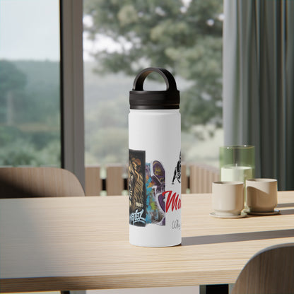 Matiby Matiffi Stainless Steel Water Bottle, Handle Lid