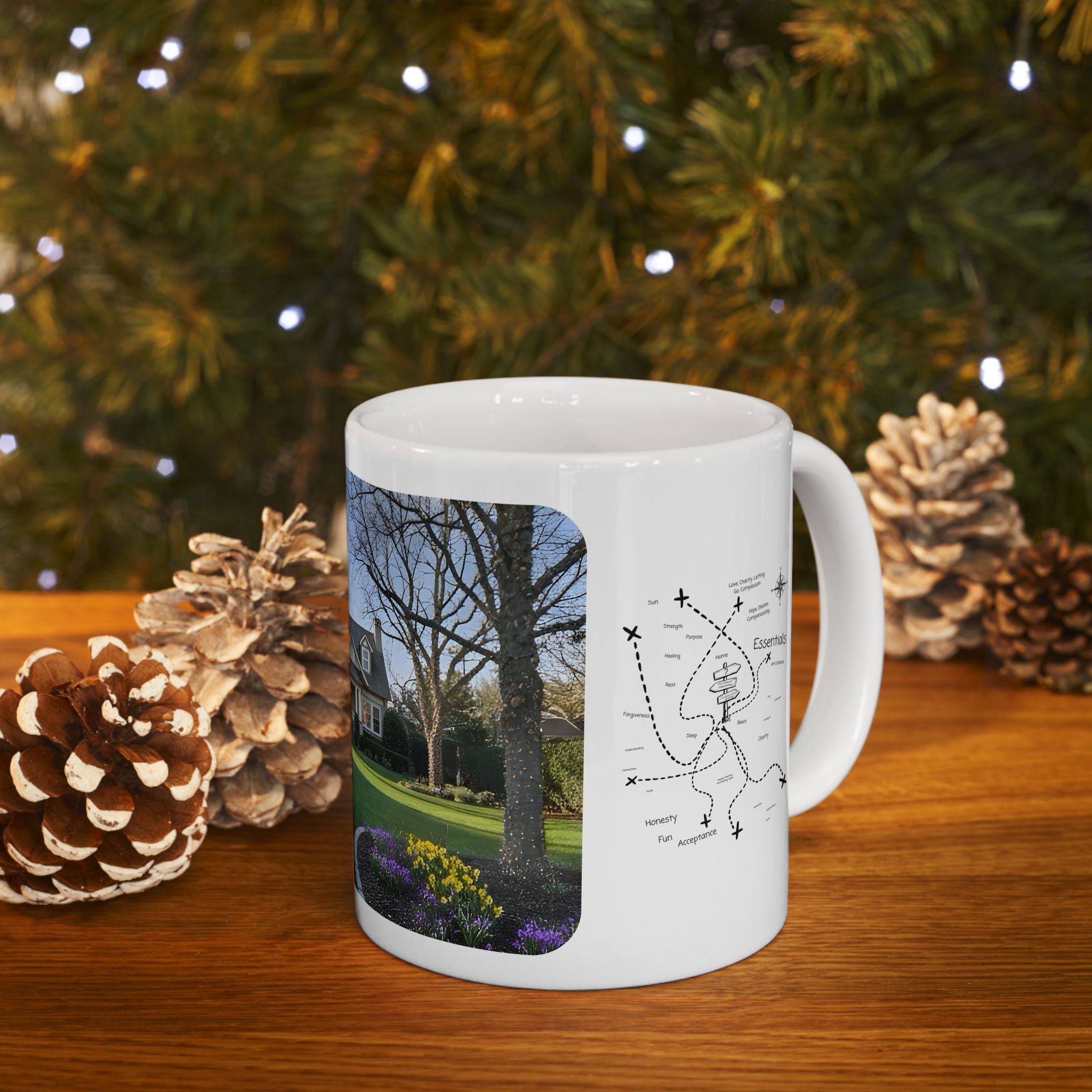Cozy Architecture & Dreamy Landscapes #3 White Ceramic Mug – Homes Home Sweet Home Cup (11oz/15oz)