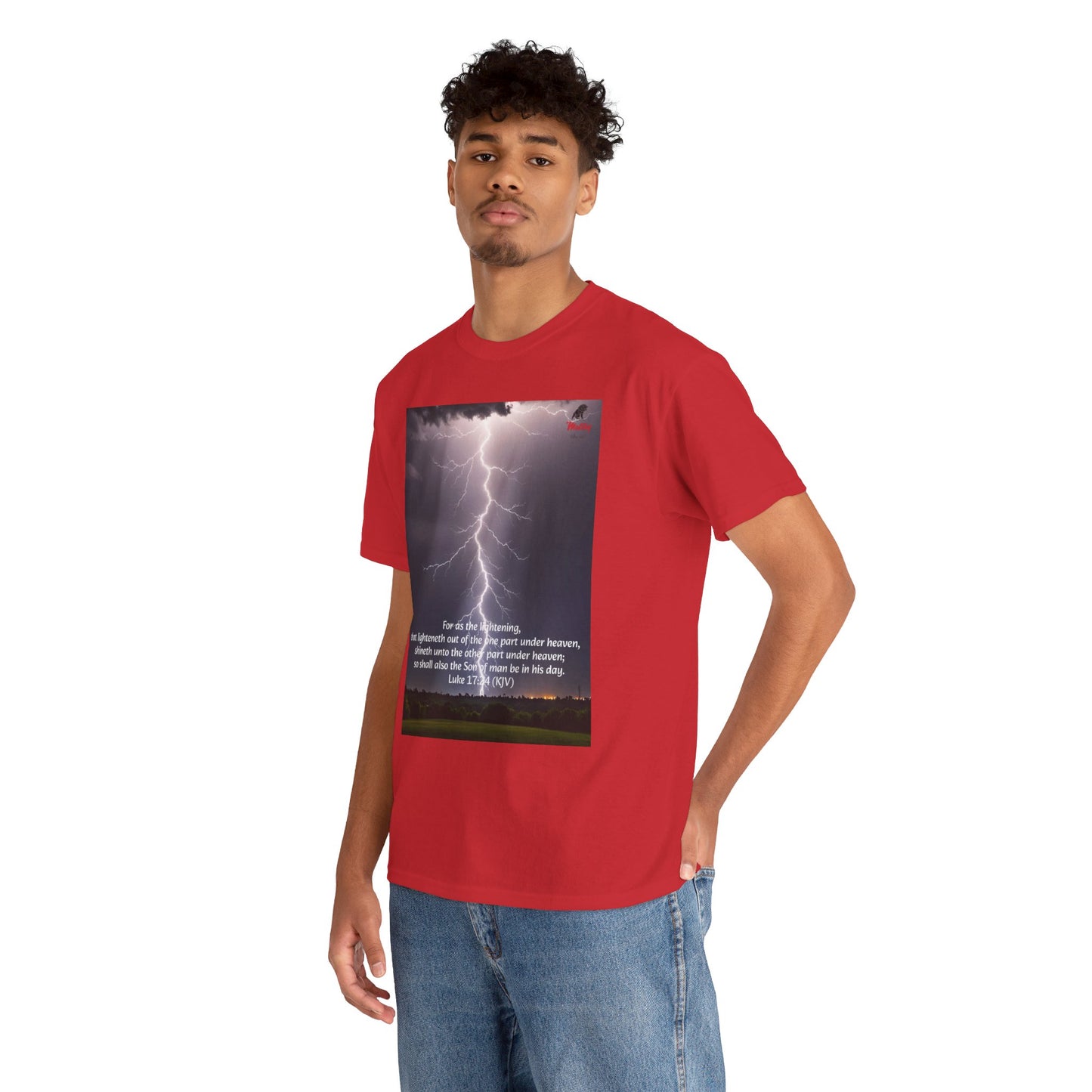 Lightning Style Son of man Unisex Heavy Cotton Tee