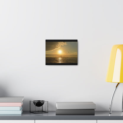 Sunset Black Canvas Gallery Wraps