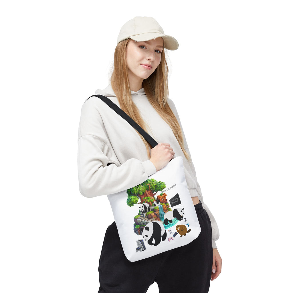 Game On, Always In a Woodland Treehouse Tote Bag | Sleep Is Optional, Gaming Is Not
